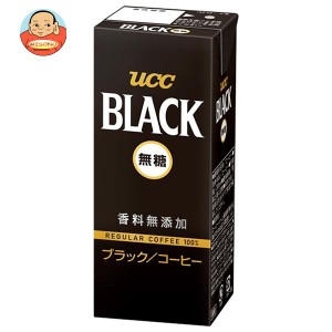UCC BLACK(ブラック)無糖 200ml紙パック×24本入｜ 送料無料