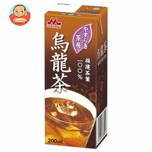 森永乳業 やすらぎ茶房 烏龍茶 200ml紙パック×24本入×(2ケース)｜ 送料無料