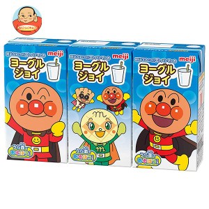 【送料無料・メーカー/問屋直送品・代引不可】明治 それいけ！アンパンマンのヨーグルジョイ 125ml紙パック×12(3P×4)本入×(2ケース)