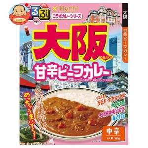 ハチ食品 るるぶ×Hachiコラボシリーズ 大阪甘辛ビーフカレー 中辛 180g×20個入｜ 送料無料