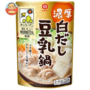 キッコーマン 濃厚白だし 豆乳鍋 750g×12袋入×(2ケース)｜ 送料無料