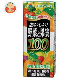 らくのうマザーズ おいしい野菜と果実 200ml紙パック×24本入｜ 送料無料