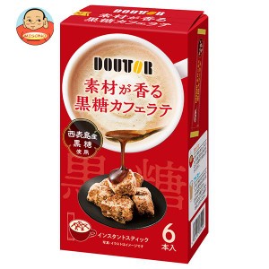 ドトールコーヒー 素材が香る黒糖カフェラテ (15g×6P)×36箱入｜ 送料無料