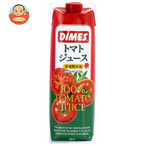 日本珈琲貿易 DiMES 食塩無添加トマトジュース 1L紙パック×12本入｜ 送料無料
