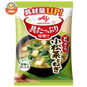 味の素 具たっぷり味噌汁 小松菜とねぎ 12.4g×8袋入×(2ケース)｜ 送料無料