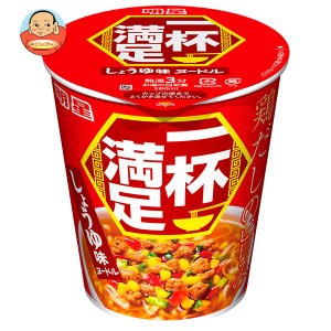 明星食品 一杯満足 しょうゆ味ヌードル 60g×12個入｜ 送料無料