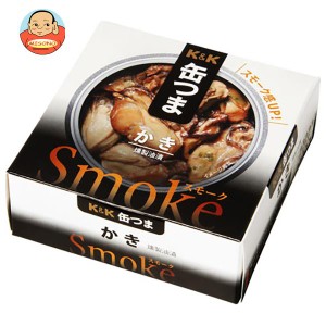 【送料無料・メーカー/問屋直送品・代引不可】国分 K&K 缶つまスモーク かき P4号缶 50g×6個入