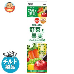 【チルド(冷蔵)商品】スジャータ 家族の潤い 野菜と果実 1000ml紙パック×6本入｜ 送料無料