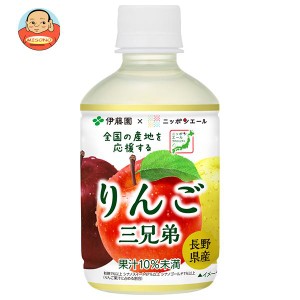 伊藤園 ニッポンエール 長野県産りんご三兄弟 280gペットボトル×24本入｜ 送料無料