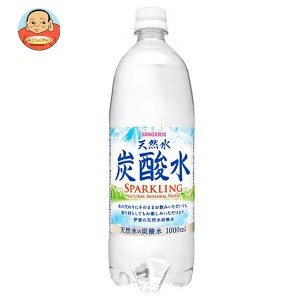 サンガリア 伊賀の天然水 炭酸水 1Lペットボトル×12本入｜ 送料無料