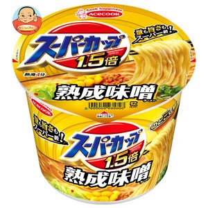 エースコック スーパーカップ1.5倍 みそラーメン 129g×12個入｜ 送料無料