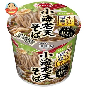 エースコック だしの旨みで減塩 小海老天そば 42g×12個入｜ 送料無料