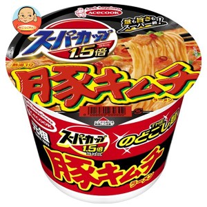 エースコック スーパーカップ1.5倍 豚キムチラーメン 107g×12個入｜ 送料無料