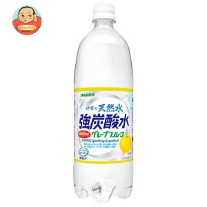 サンガリア 伊賀の天然水 強炭酸水 グレープフルーツ 1Lペットボトル×12本入｜ 送料無料