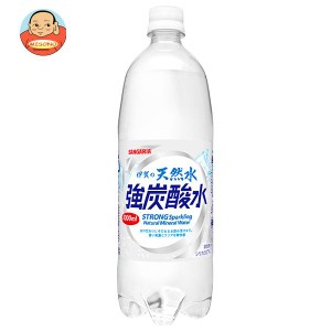 サンガリア 伊賀の天然水 強炭酸水 1Lペットボトル×12本入｜ 送料無料