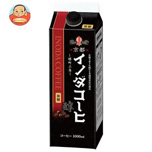 キーコーヒー 京都イノダコーヒ リキッドコーヒー無糖 1L紙パック×6本入×(2ケース)｜ 送料無料