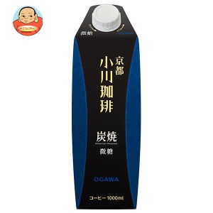 小川珈琲 小川珈琲店 炭焼珈琲 微糖 1000ml紙パック×12(6×2)本入｜ 送料無料