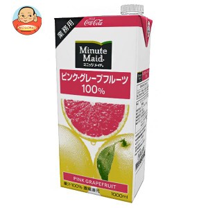 コカコーラ ミニッツメイド ピンクグレープフルーツ100% 1L紙パック×12(6×2)本入×(2ケース)｜ 送料無料