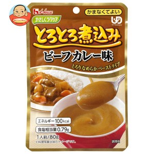 ハウス食品 やさしくラクケア とろとろ煮込みのビーフカレー味 80g×40個入×(2ケース)｜ 送料無料