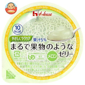 ハウス食品 やさしくラクケア まるで果物のようなゼリー メロン 60g×48個入｜ 送料無料