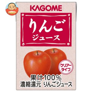 カゴメ りんごジュース 100ml紙パック×36本入×(2ケース)｜ 送料無料