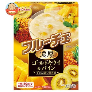 ハウス食品 フルーチェ 濃厚ゴールドキウイ＆パイン 150g×30個入｜ 送料無料