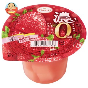 たらみ 濃い0kcal いちごゼリー 195g×24(6×4)個入｜ 送料無料