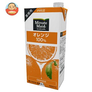 コカコーラ ミニッツメイド オレンジ100% 1L紙パック×6本入｜ 送料無料