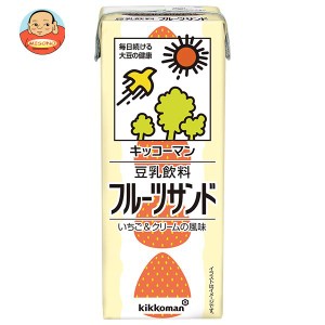 キッコーマン 豆乳飲料 フルーツサンド 200ml紙パック×18本入×(2ケース)｜ 送料無料