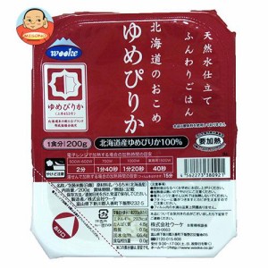 ウーケ 天然水仕立て ふんわりごはん 北海道のお米 ゆめぴりか 200g×24個入×(2ケース)｜ 送料無料