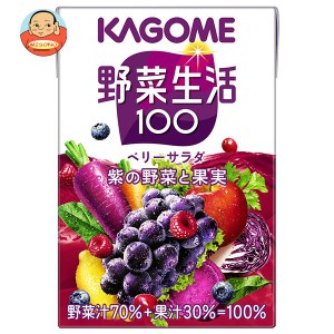 カゴメ 野菜生活100 ベリーサラダ 100ml紙パック×30本入×(2ケース)｜ 送料無料