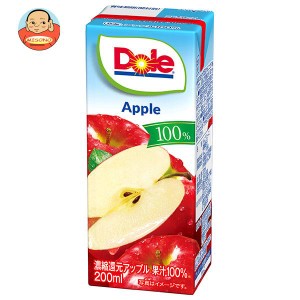 雪印メグミルク Dole(ドール) アップル100% 200ml紙パック×18本入｜ 送料無料