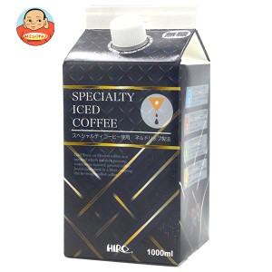 ヒロコーヒー ネルドリップアイスコーヒー 無糖 1000ml紙パック×12本入｜ 送料無料