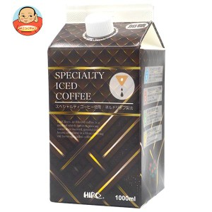 ヒロコーヒー ネルドリップアイスコーヒー 加糖 1000ml紙パック×12本入×(2ケース)｜ 送料無料