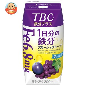 森永乳業 TBC 鉄分プラス 1日分の鉄分(プリズマ容器) 200ml紙パック×24本入×(2ケース)｜ 送料無料