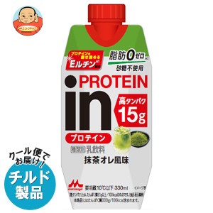 【チルド(冷蔵)商品】森永乳業 inPROTEIN 抹茶風味 330ml紙パック×12本入｜ 送料無料