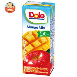 雪印メグミルク Dole(ドール) マンゴーミックス 100% 200ml紙パック×18本入×(2ケース)｜ 送料無料