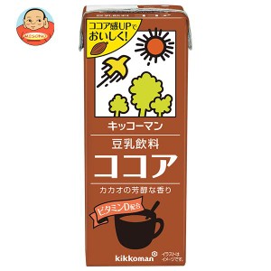 キッコーマン 豆乳飲料 ココア 200ml紙パック×18本入×(2ケース)｜ 送料無料