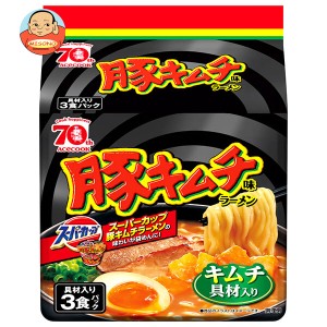 エースコック 豚キムチ味ラーメン 3食パック×9個入｜ 送料無料