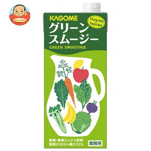 カゴメ ホテルレストラン用 グリーンスムージー 1L紙パック×6本入｜ 送料無料