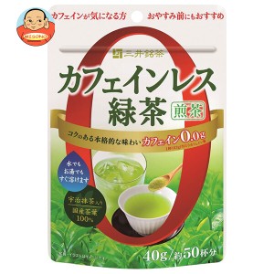 三井農林 三井銘茶 カフェインレス緑茶 煎茶 40g×24(6×4)個入｜ 送料無料