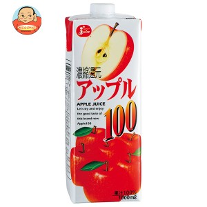 ジューシー アップル100 1L紙パック×12(6×2)本入｜ 送料無料