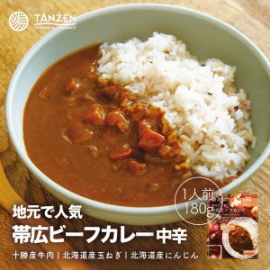 【地元で人気】タンゼン 帯広ビーフカレー 中辛 1人前【2個セット】送料無料 北海道 帯広 地元で 人気 シリーズ レトルト カレー