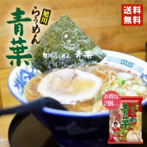 藤原 青葉ラーメン 醤油 2個セット メール便 送料無料 乾燥 北海道 旭川 人気 名店 乾麺 お土産 手土産 自宅で ギフト バレンタイン