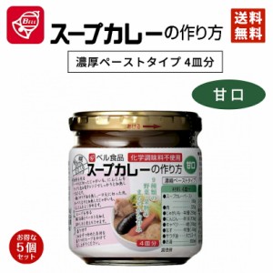 3000円ポッキリ カレー ベル食品 スープカレーの作り方 甘口 5個セット 送料無料 北海道限定 お土産 手土産 手軽 バレンタイン