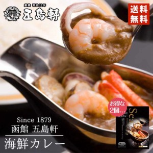 カレー レトルト 函館 五島軒 海鮮カレー １人前 330g ×2個セット 送料無料 北海道 ギフト お土産 プレゼント シーフード 海鮮 お取り寄