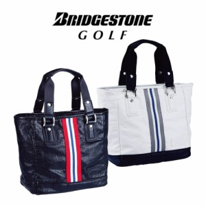 ブリヂストンゴルフ ラウンドトートバッグ メンズ ACG220 黒 白 ゴルフ BRIDGESTONE GOLF