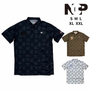 【お早目発送】NO COMMENT PARIS (ノーコメントパリ) NC スポーツ 鹿の子 プリント ポロシャツ 半袖シャツ NCP NC SPORTS POLO SHIRT ア