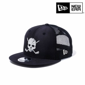 ニューエラゴルフ 【ゴルフ】9FIFTY トラッカー Skull キャップ ブラック 14109182 帽子 熱中症対策 UVカット 吸水速乾 ゴルフ NEW ERA