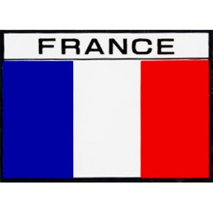 66×92mm フランス France 国旗 ステッカー 耐水 1505